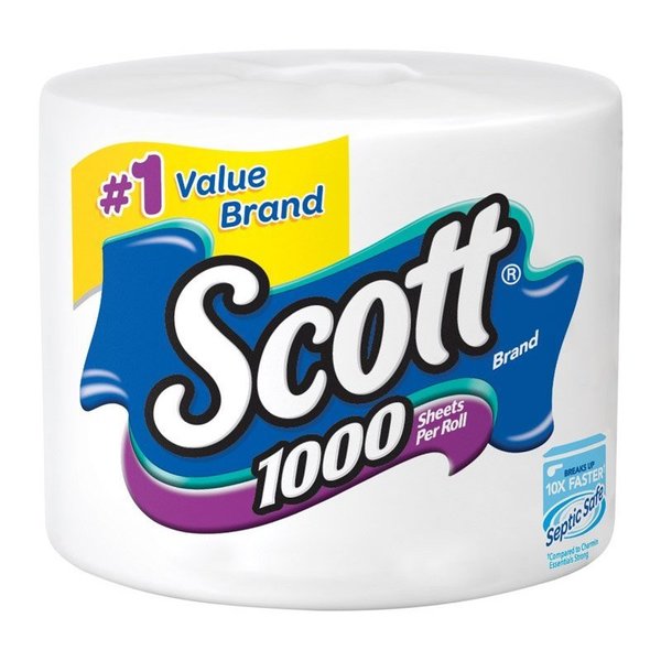 Scott Toilet Paper 1 Rolls 1000 sheet 104.8 sq ft 39327